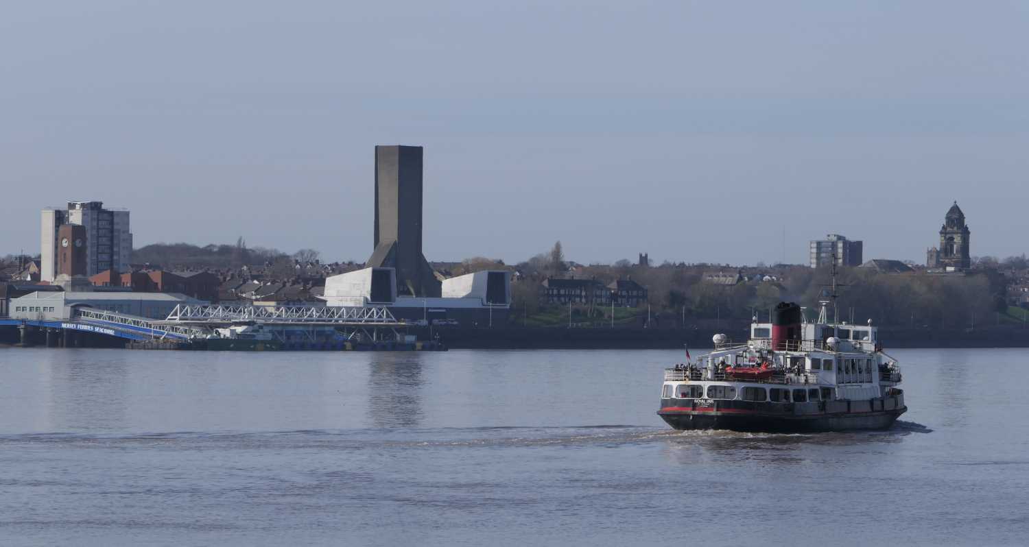 Royal Iris looking across the river to Seacombe
